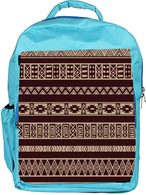 

Snoogg Eco Friendly Canvas Brown Aztec Pattern Backpack Rucksack School Travel Unisex Casual Canvas Bag Bookbag Satchel 5 L Backpack(Blue)