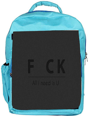 

Snoogg Eco Friendly Canvas All I Need Is U Backpack Rucksack School Travel Unisex Casual Canvas Bag Bookbag Satchel 5 L Backpack(Blue)