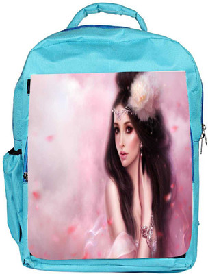 

Snoogg Eco Friendly Canvas Beauty Fantasy Girl Pink Designer Backpack Rucksack School Travel Unisex Casual Canvas Bag Bookbag Satchel 5 L Backpack(Blue)