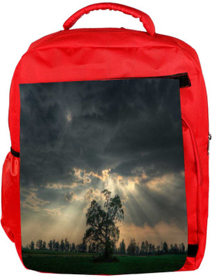 

Snoogg Eco Friendly Canvas Mysterious Tree Designer Backpack Rucksack School Travel Unisex Casual Canvas Bag Bookbag Satchel 5 L Backpack(Red)