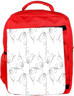 

Snoogg Eco Friendly Canvas Grey Sketch Floral Designer Backpack Rucksack School Travel Unisex Casual Canvas Bag Bookbag Satchel 5 L Backpack(Red)