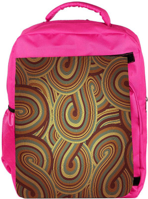 

Snoogg Eco Friendly Canvas Brown Pattern Layer Designer Backpack Rucksack School Travel Unisex Casual Canvas Bag Bookbag Satchel 5 L Backpack(Pink)