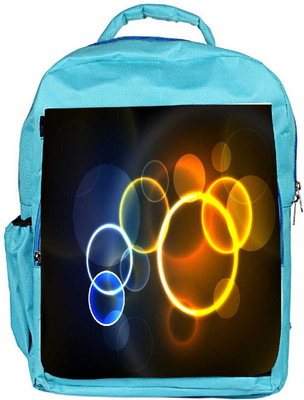 

Snoogg Eco Friendly Canvas Abstract Summer Background Backpack Rucksack School Travel Unisex Casual Canvas Bag Bookbag Satchel 5 L Backpack(Blue)