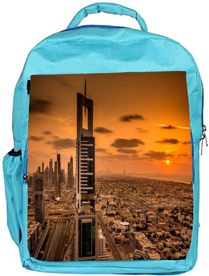 

Snoogg Eco Friendly Canvas Soul Of The City Designer Backpack Rucksack School Travel Unisex Casual Canvas Bag Bookbag Satchel 5 L Backpack(Blue)