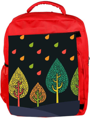 

Snoogg Eco Friendly Canvas Tree Cool Backpack Rucksack School Travel Unisex Casual Canvas Bag Bookbag Satchel 5 L Backpack(Red)