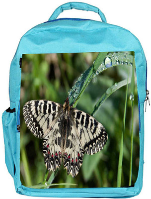 

Snoogg Eco Friendly Canvas Mixed Color Butterfly Designer Backpack Rucksack School Travel Unisex Casual Canvas Bag Bookbag Satchel 5 L Backpack(Blue)