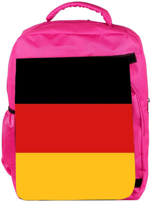 

Snoogg Eco Friendly Canvas Germany Flag 2979 Backpack Rucksack School Travel Unisex Casual Canvas Bag Bookbag Satchel 5 L Backpack(Pink)