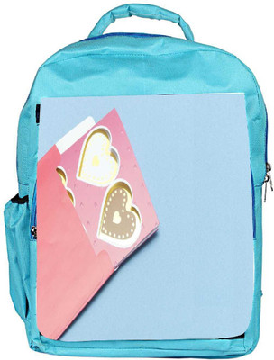 

Snoogg Eco Friendly Canvas Heart Of Cards Designer Backpack Rucksack School Travel Unisex Casual Canvas Bag Bookbag Satchel 5 L Backpack(Blue)