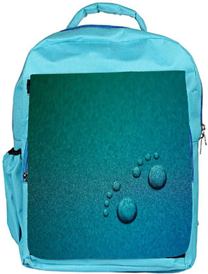 

Snoogg Eco Friendly Canvas Small Foot Prints Designer Backpack Rucksack School Travel Unisex Casual Canvas Bag Bookbag Satchel 5 L Backpack(Blue)