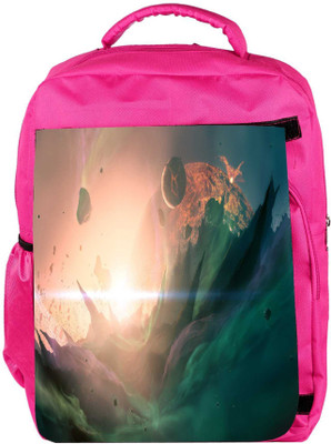 

Snoogg Eco Friendly Canvas Explosion Fantasy Designer Backpack Rucksack School Travel Unisex Casual Canvas Bag Bookbag Satchel 5 L Backpack(Pink)