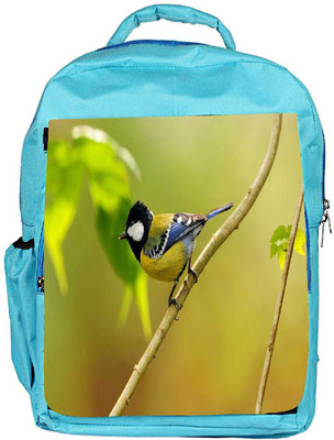 

Snoogg Eco Friendly Canvas Colorful Sparrow Designer Backpack Rucksack School Travel Unisex Casual Canvas Bag Bookbag Satchel 5 L Backpack(Blue)