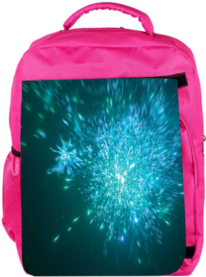 

Snoogg Eco Friendly Canvas Blue Fireworks Backgrounnd Backpack Rucksack School Travel Unisex Casual Canvas Bag Bookbag Satchel 5 L Backpack(Pink)