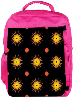 

Snoogg Eco Friendly Canvas Sparkling Small Sun Designer Backpack Rucksack School Travel Unisex Casual Canvas Bag Bookbag Satchel 5 L Backpack(Pink)