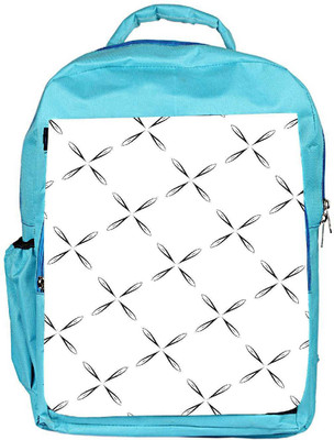Snoogg Eco Friendly Canvas Simple Pattern Designer Backpack Rucksack School Travel Unisex Casual Canvas Bag Bookbag Satchel 5 L Backpack(Blue)