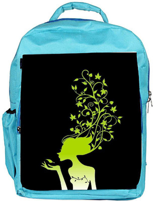 

Snoogg Eco Friendly Canvas Womens Brain 2488 Backpack Rucksack School Travel Unisex Casual Canvas Bag Bookbag Satchel 5 L Backpack(Blue)