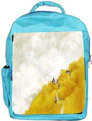 

Snoogg Eco Friendly Canvas Dream World Art Designer Backpack Rucksack School Travel Unisex Casual Canvas Bag Bookbag Satchel 5 L Backpack(Blue)