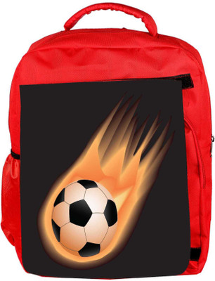 

Snoogg Eco Friendly Canvas Soccer Fire Backpack Rucksack School Travel Unisex Casual Canvas Bag Bookbag Satchel 5 L Backpack(Red)