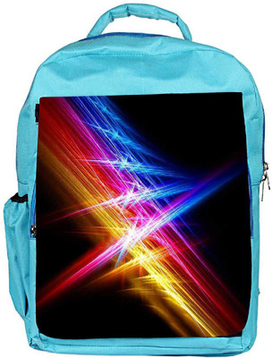 

Snoogg Eco Friendly Canvas Attracting Multiple Lights Designer Backpack Rucksack School Travel Unisex Casual Canvas Bag Bookbag Satchel 5 L Backpack(Blue)