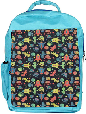 

Snoogg Eco Friendly Canvas Alien Gone Crazy Backpack Rucksack School Travel Unisex Casual Canvas Bag Bookbag Satchel 5 L Backpack(Blue)