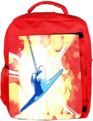 

Snoogg Eco Friendly Canvas Space Shuttle 2789 Backpack Rucksack School Travel Unisex Casual Canvas Bag Bookbag Satchel 5 L Backpack(Red)