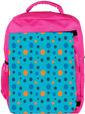 

Snoogg Eco Friendly Canvas Colorful Spots In Blue Pattern Designer Backpack Rucksack School Travel Unisex Casual Canvas Bag Bookbag Satchel 5 L Backpack(Pink)