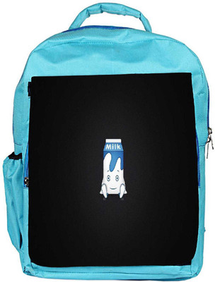 

Snoogg Eco Friendly Canvas Milk Designer Backpack Rucksack School Travel Unisex Casual Canvas Bag Bookbag Satchel 5 L Backpack(Blue)
