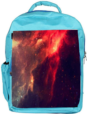 Snoogg Eco Friendly Canvas Skyview Clouds Backpack Rucksack School Travel Unisex Casual Canvas Bag Bookbag Satchel 5 L Backpack(Blue)