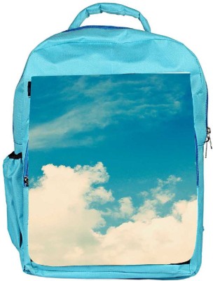 

Snoogg Eco Friendly Canvas Cloudy Days Backpack Rucksack School Travel Unisex Casual Canvas Bag Bookbag Satchel 5 L Backpack(Blue)