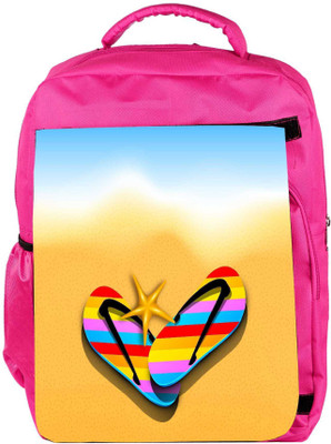 

Snoogg Eco Friendly Canvas Abstract Summer Background Backpack Rucksack School Travel Unisex Casual Canvas Bag Bookbag Satchel 5 L Backpack(Pink)