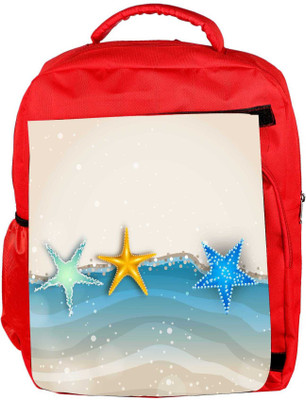 

Snoogg Eco Friendly Canvas Abstract Summer Background Backpack Rucksack School Travel Unisex Casual Canvas Bag Bookbag Satchel 5 L Backpack(Red)