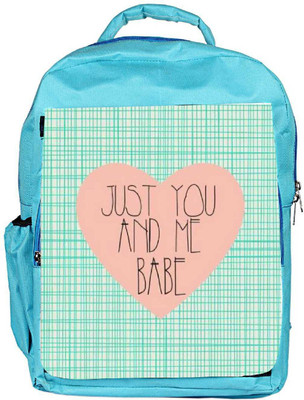 

Snoogg Eco Friendly Canvas Just You And Me Babe Backpack Rucksack School Travel Unisex Casual Canvas Bag Bookbag Satchel 5 L Backpack(Blue)