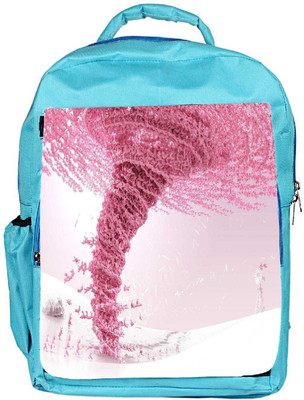 

Snoogg Eco Friendly Canvas Pink Cyclone Designer Backpack Rucksack School Travel Unisex Casual Canvas Bag Bookbag Satchel 5 L Backpack(Blue)
