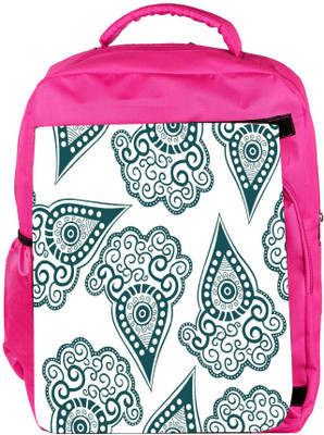 

Snoogg Eco Friendly Canvas Green Pattern Designer Backpack Rucksack School Travel Unisex Casual Canvas Bag Bookbag Satchel 5 L Backpack(Pink)