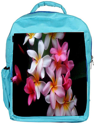 

Snoogg Eco Friendly Canvas White Petals Designer Backpack Rucksack School Travel Unisex Casual Canvas Bag Bookbag Satchel 5 L Backpack(Blue)
