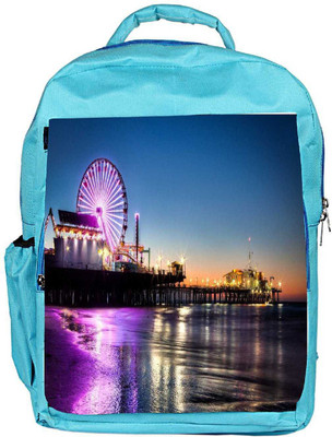 

Snoogg Eco Friendly Canvas Giant Wheel Designer Backpack Rucksack School Travel Unisex Casual Canvas Bag Bookbag Satchel 5 L Backpack(Blue)