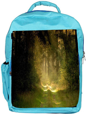 

Snoogg Eco Friendly Canvas Garden And Forest Designer Backpack Rucksack School Travel Unisex Casual Canvas Bag Bookbag Satchel 5 L Backpack(Blue)