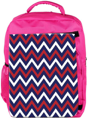 

Snoogg Eco Friendly Canvas Blue Red Pattern 2541 Backpack Rucksack School Travel Unisex Casual Canvas Bag Bookbag Satchel 5 L Backpack(Pink)
