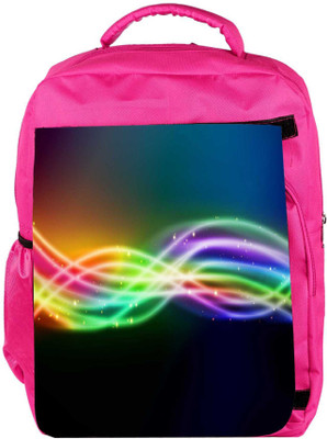 

Snoogg Eco Friendly Canvas Sparkling Rays In Dark Background Designer Backpack Rucksack School Travel Unisex Casual Canvas Bag Bookbag Satchel 5 L Backpack(Pink)