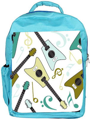 

Snoogg Eco Friendly Canvas Guitars Designer Backpack Rucksack School Travel Unisex Casual Canvas Bag Bookbag Satchel 5 L Backpack(Blue)