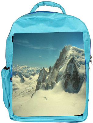 

Snoogg Eco Friendly Canvas Snow Mountains Designer Backpack Rucksack School Travel Unisex Casual Canvas Bag Bookbag Satchel 5 L Backpack(Blue)