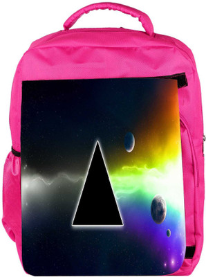 

Snoogg Eco Friendly Canvas Abstarct Black Triangle Designer Backpack Rucksack School Travel Unisex Casual Canvas Bag Bookbag Satchel 5 L Backpack(Pink)