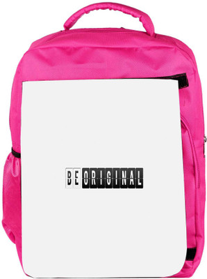 

Snoogg Eco Friendly Canvas Be Original Designer Backpack Rucksack School Travel Unisex Casual Canvas Bag Bookbag Satchel 5 L Backpack(Pink)
