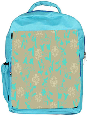 

Snoogg Eco Friendly Canvas Green Floral Designer Backpack Rucksack School Travel Unisex Casual Canvas Bag Bookbag Satchel 5 L Backpack(Blue)