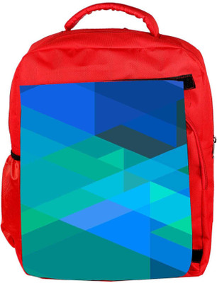 

Snoogg Eco Friendly Canvas Stripes Forming Rhombuses 2796 Backpack Rucksack School Travel Unisex Casual Canvas Bag Bookbag Satchel 5 L Backpack(Red)
