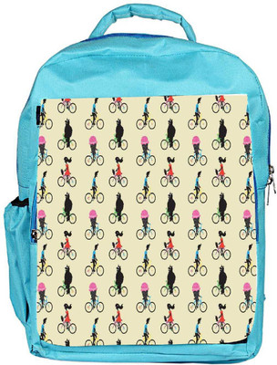 

Snoogg Eco Friendly Canvas Cute Ice Cream Bear Pattern Backpack Rucksack School Travel Unisex Casual Canvas Bag Bookbag Satchel 5 L Backpack(Blue)