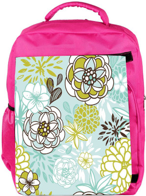 

Snoogg Eco Friendly Canvas Retro Floral Seamless Background Romantic Seamless Pattern In Vector Backpack Rucksack School Travel Unisex Casual Canvas Bag Bookbag Satchel 5 L Backpack(Pink)