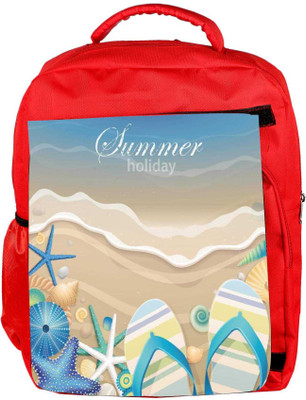 

Snoogg Eco Friendly Canvas Summer Holiday Backpack Rucksack School Travel Unisex Casual Canvas Bag Bookbag Satchel 5 L Backpack(Red)