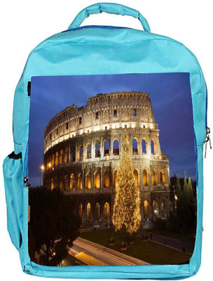 

Snoogg Eco Friendly Canvas Abstract Broken Building Designer Backpack Rucksack School Travel Unisex Casual Canvas Bag Bookbag Satchel 5 L Backpack(Blue)