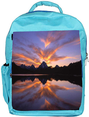

Snoogg Eco Friendly Canvas Clouds Coming In One Direction Designer Backpack Rucksack School Travel Unisex Casual Canvas Bag Bookbag Satchel 5 L Backpack(Blue)