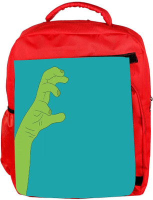 

Snoogg Eco Friendly Canvas Zombie Hand Designer Backpack Rucksack School Travel Unisex Casual Canvas Bag Bookbag Satchel 5 L Backpack(Red)